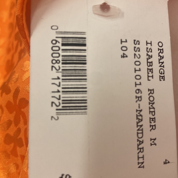 Significant Other Orange Isabel Romper - Picture 7 of 7